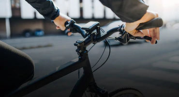 Casque LED arrière pour vélo & trottinette - GES CITY - Noir