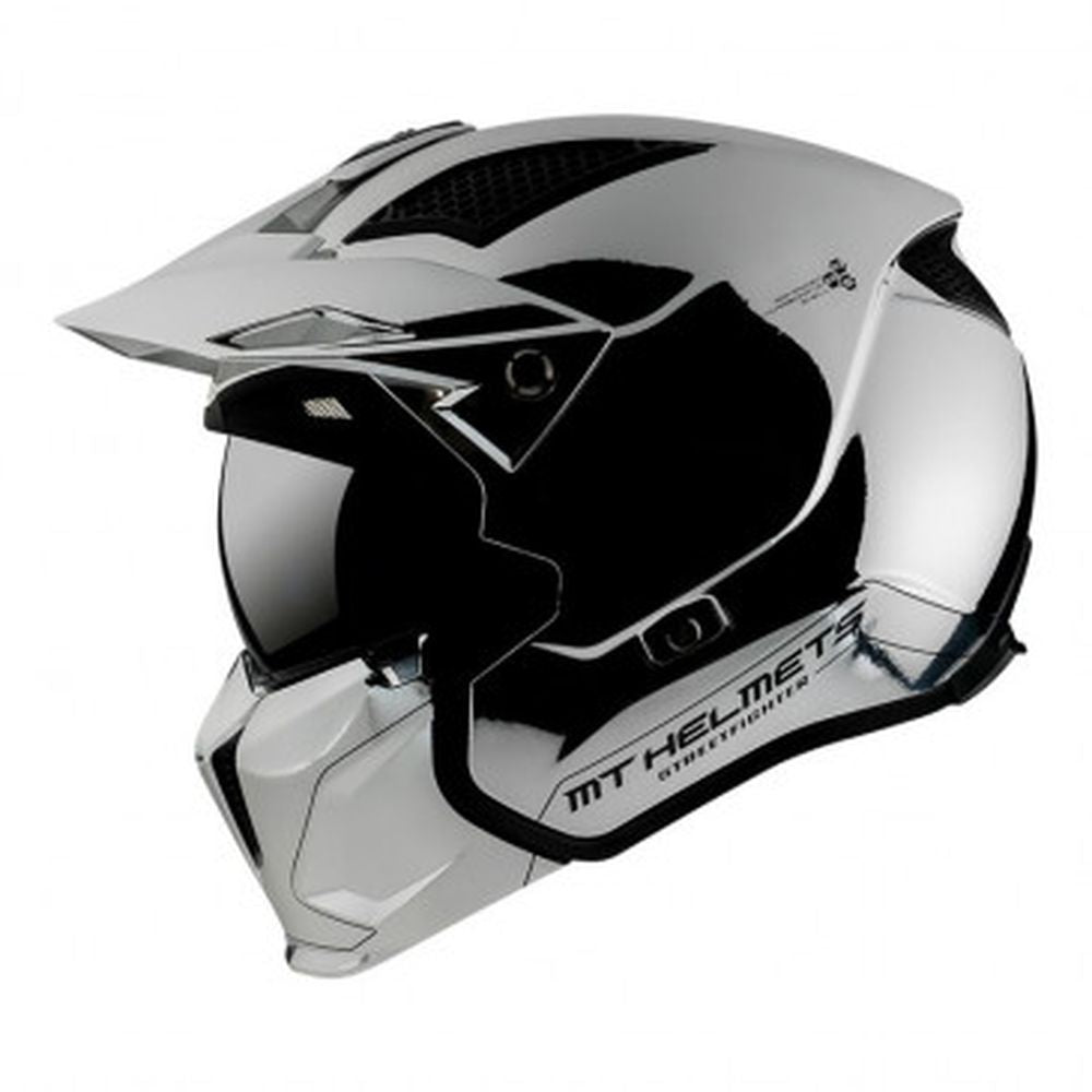 CASQUE TRIAL MT STREETFIGHTER SV - Coloris Argent 3 - Ulys Green
